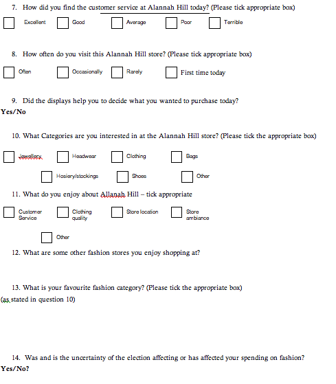 How to write questionnaires research